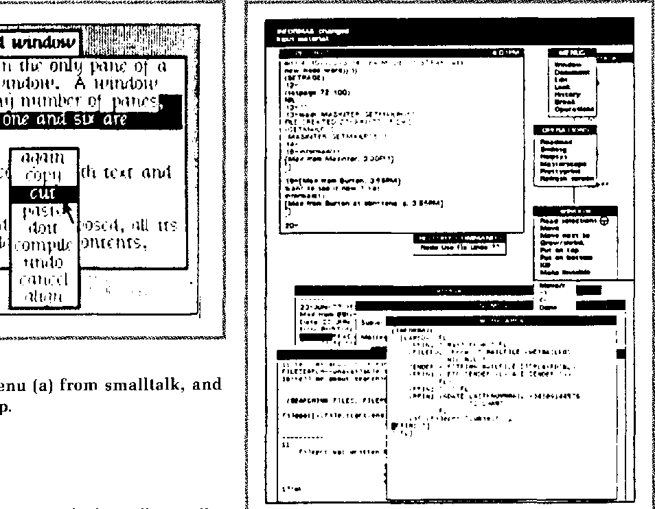 Overlapping windows in Smalltalk and Lisp   